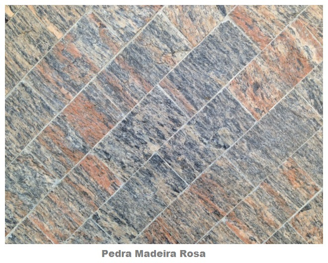 Pedra Madeira Rosa  23 X 11,5 - Rochas Brasil