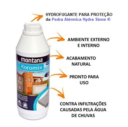 Koromix Hidrofugante MONTANA. - Rochas Brasil